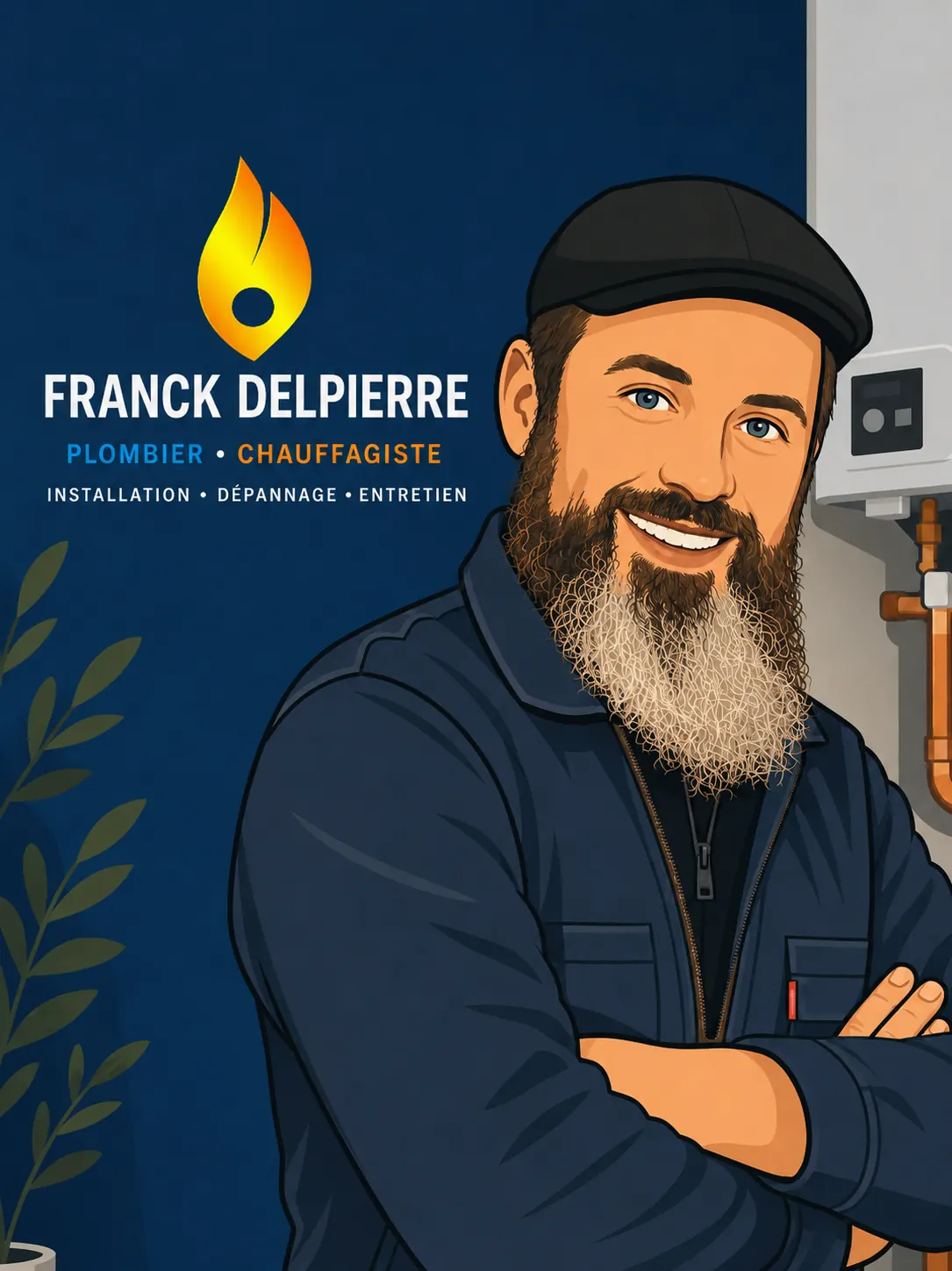 Franck Delpierre, artisan plombier chauffagiste à Déville-lès-Rouen depuis 1983